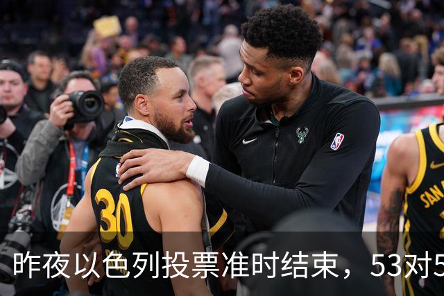昨夜以色列投票准时结束，53对50，内塔尼亚胡遭遇重大挫折